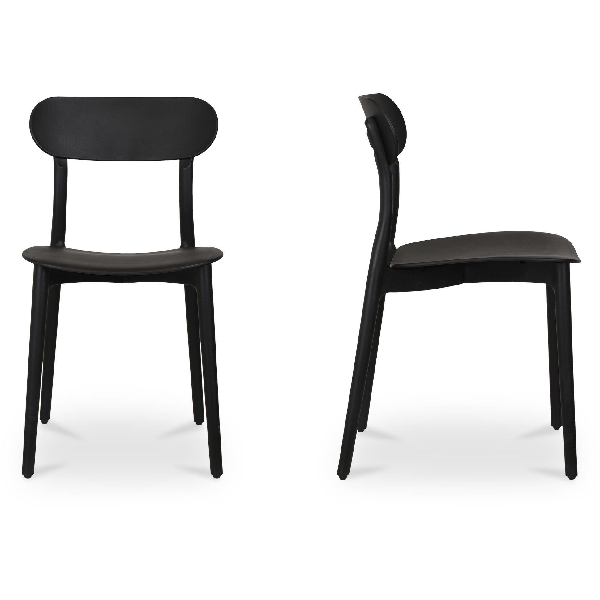 Kent Black Outdoor Dining Chair, Set of Two